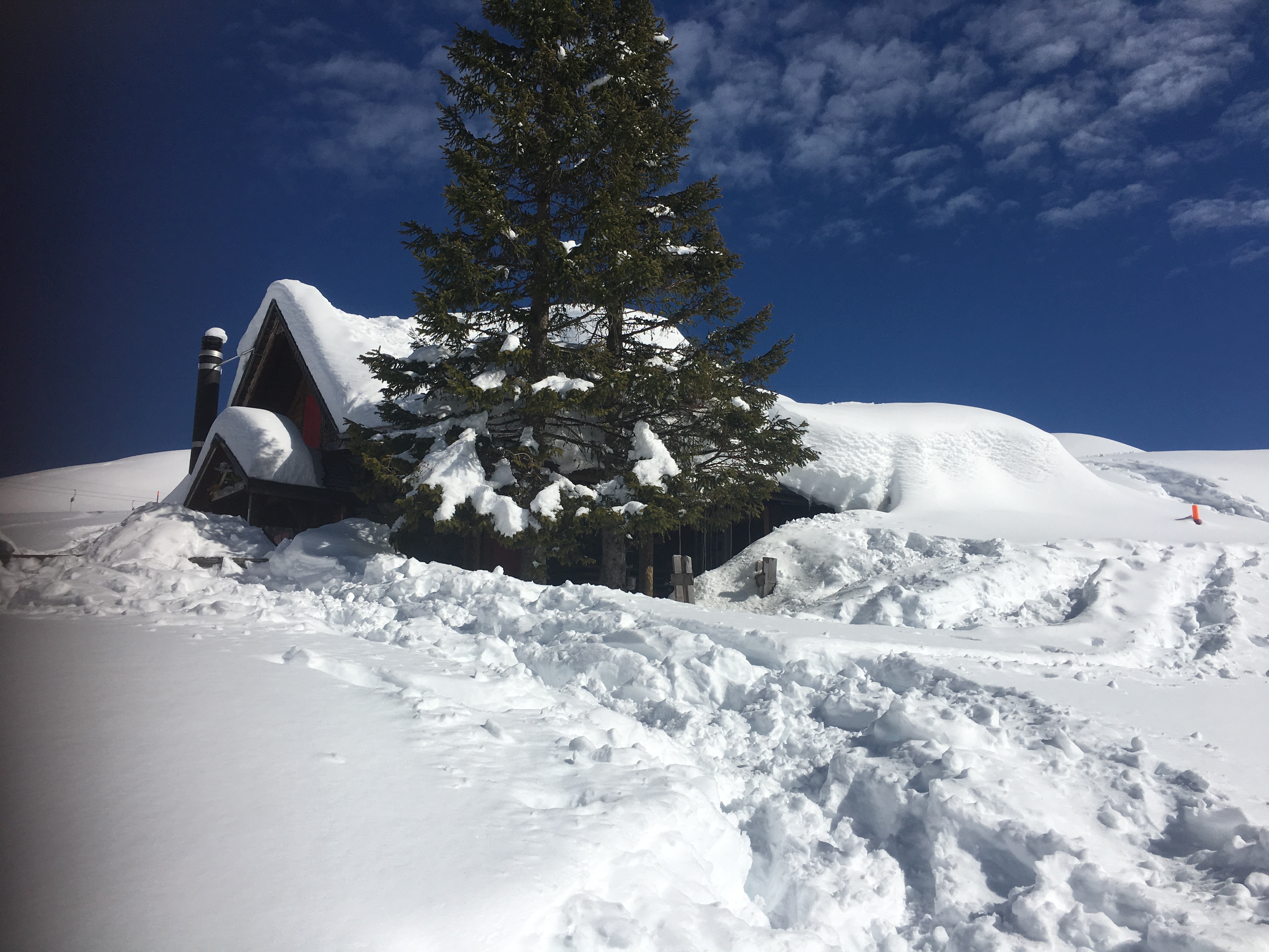 Lagerhaus Chrüzhütte Winter